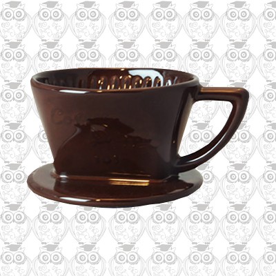 【日本】三洋有田燒G101系列單孔咖啡濾杯（咖啡色）