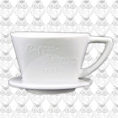 【日本】三洋有田燒G101系列單孔咖啡濾杯（白色）