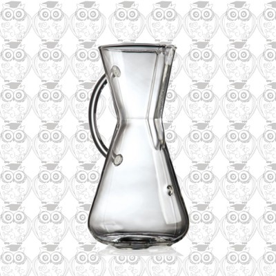【美國】CHEMEX經典手沖玻璃咖啡濾壺-玻璃把手(約300ml)