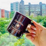 【日本】K-AI 陶瓷精品咖啡杯 咖啡色 350ml 