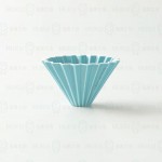 【日本】Origami 摺紙濾杯 土耳其藍 S號 含木座