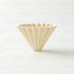 【日本】Origami 摺紙濾杯 奶茶色 M號 含樹酯底座
