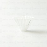 【日本】Origami 摺紙濾杯 白色 S號 含樹酯底座