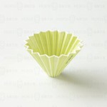 【日本】Origami 摺紙濾杯 草綠色 M號 含木座