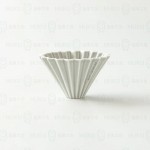 【日本】Origami 摺紙濾杯 霧灰色 S號 含樹酯底座