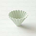 【日本】Origami 摺紙濾杯 霧綠色 M號 含樹酯底座
